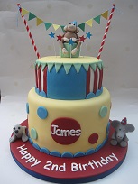 circus birthday cake